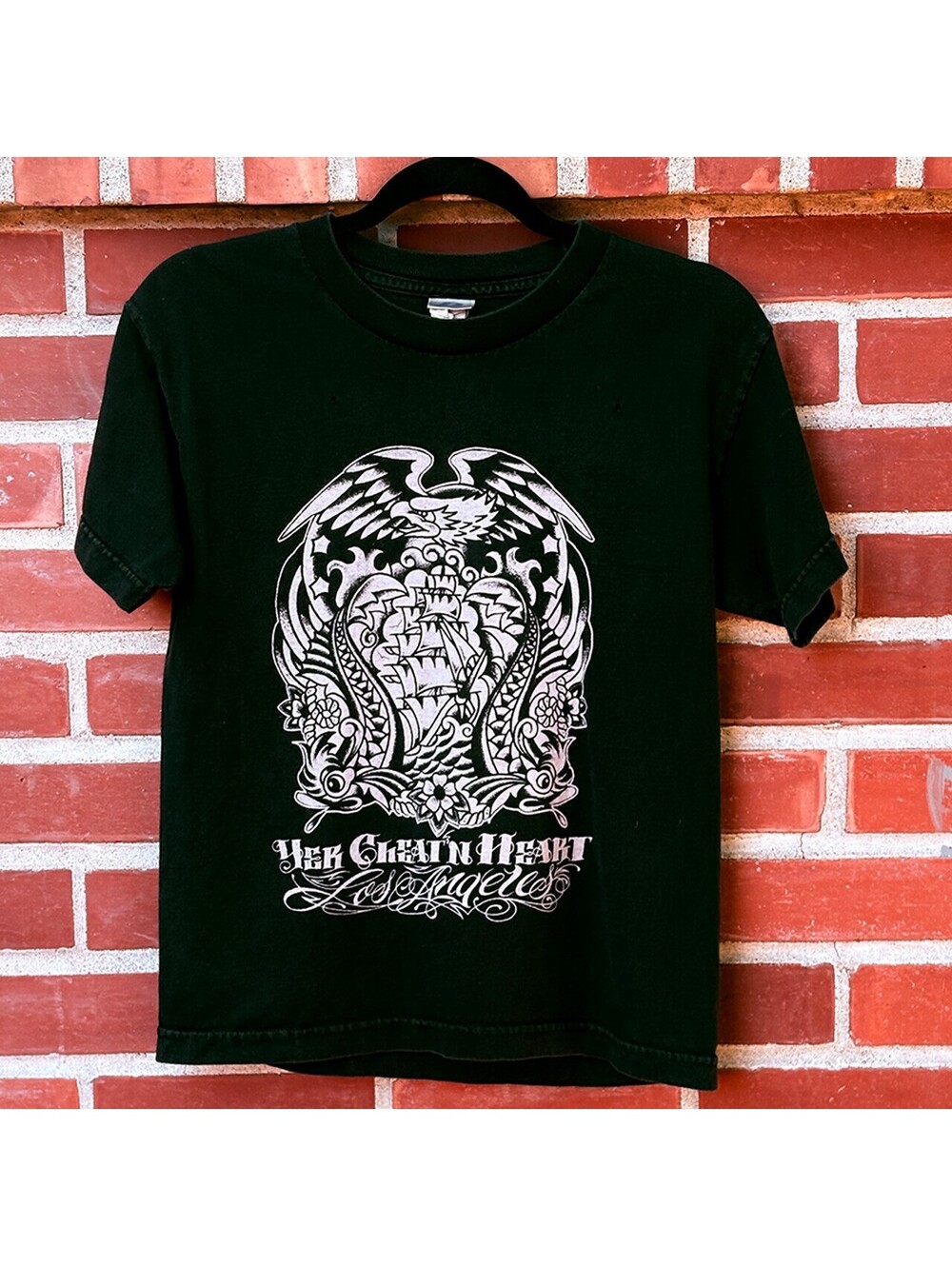Yer Cheatin Heart Tattoo Black Tshirt, S